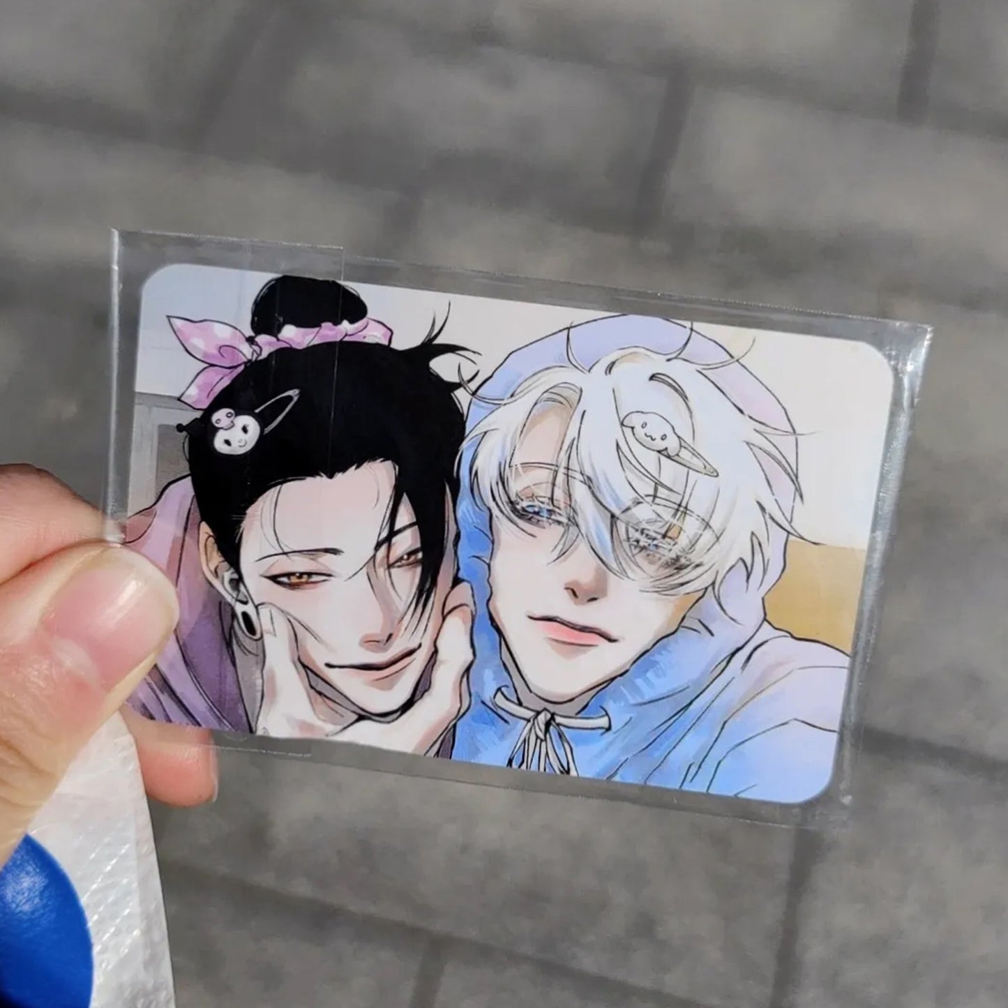 Gojo and Geto Bite X Love Photocards | Jujutsu Kaisen JJK Fanart Gojo Satoru Geto Suguru