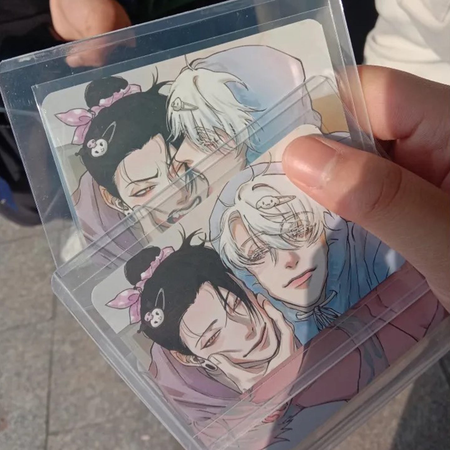 Gojo and Geto Bite X Love Photocards | Jujutsu Kaisen JJK Fanart Gojo Satoru Geto Suguru