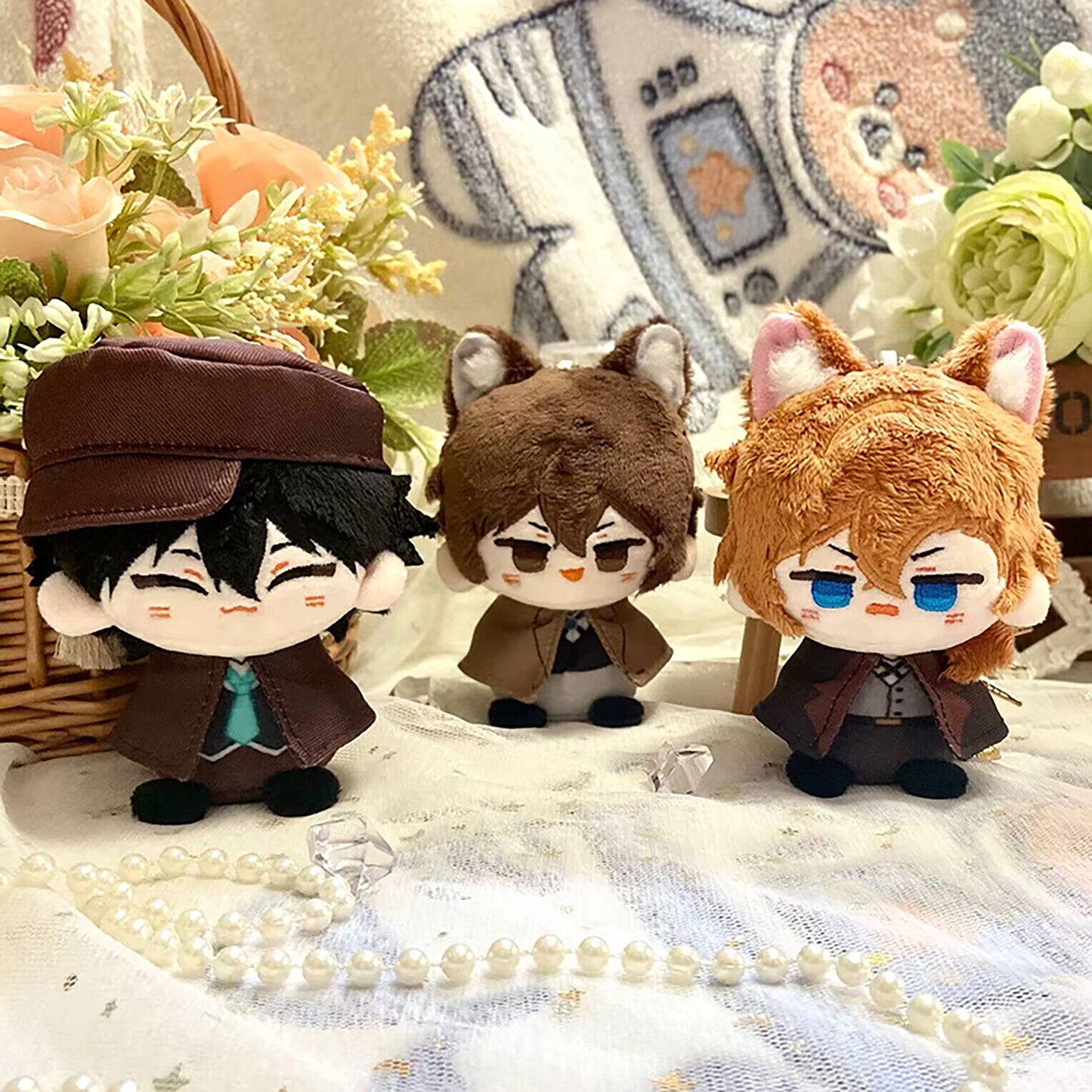 Bungo Stray Dogs Inspired Plushie | Dazai Chuuya Atsushi Akutagawa