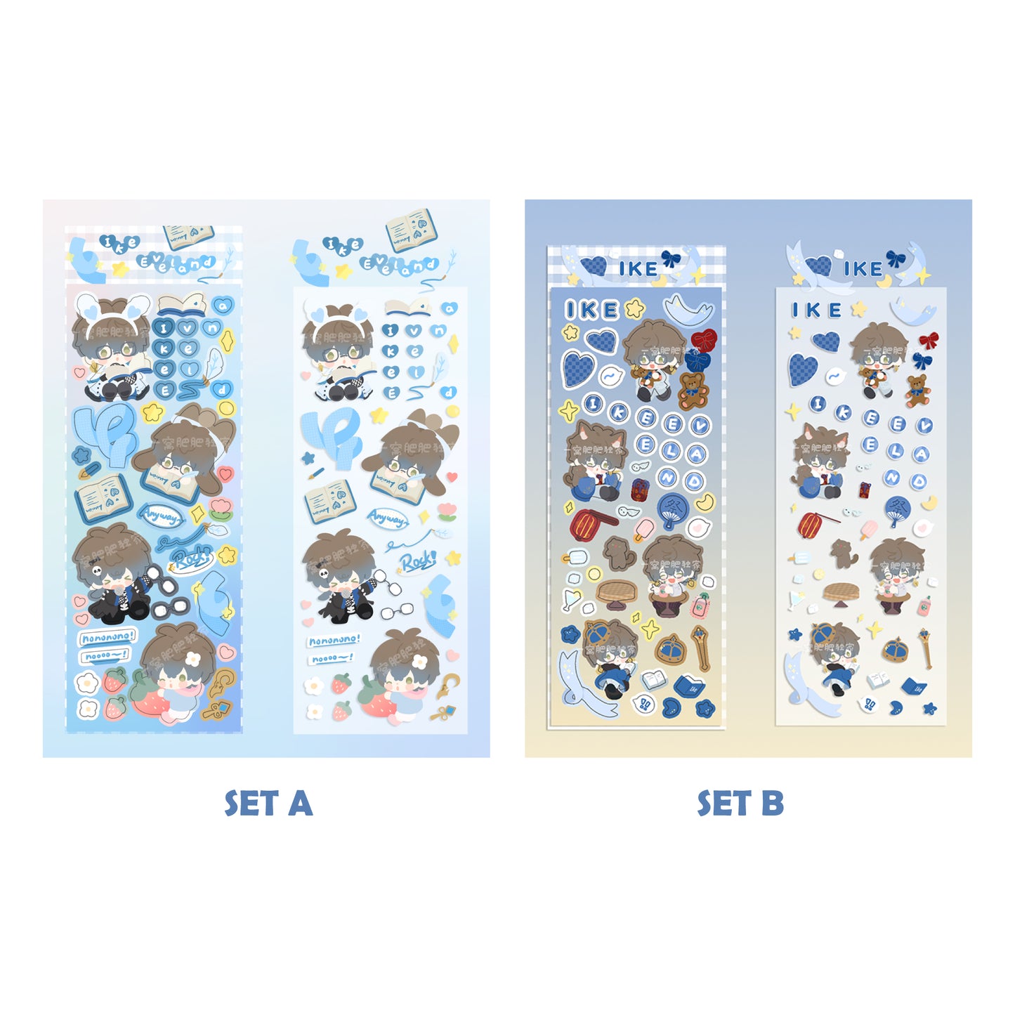 Chibi Luxiem & Shoto stickers set | NIJISANJI EN Vox Mysta Ike Luca Shu Vtuber