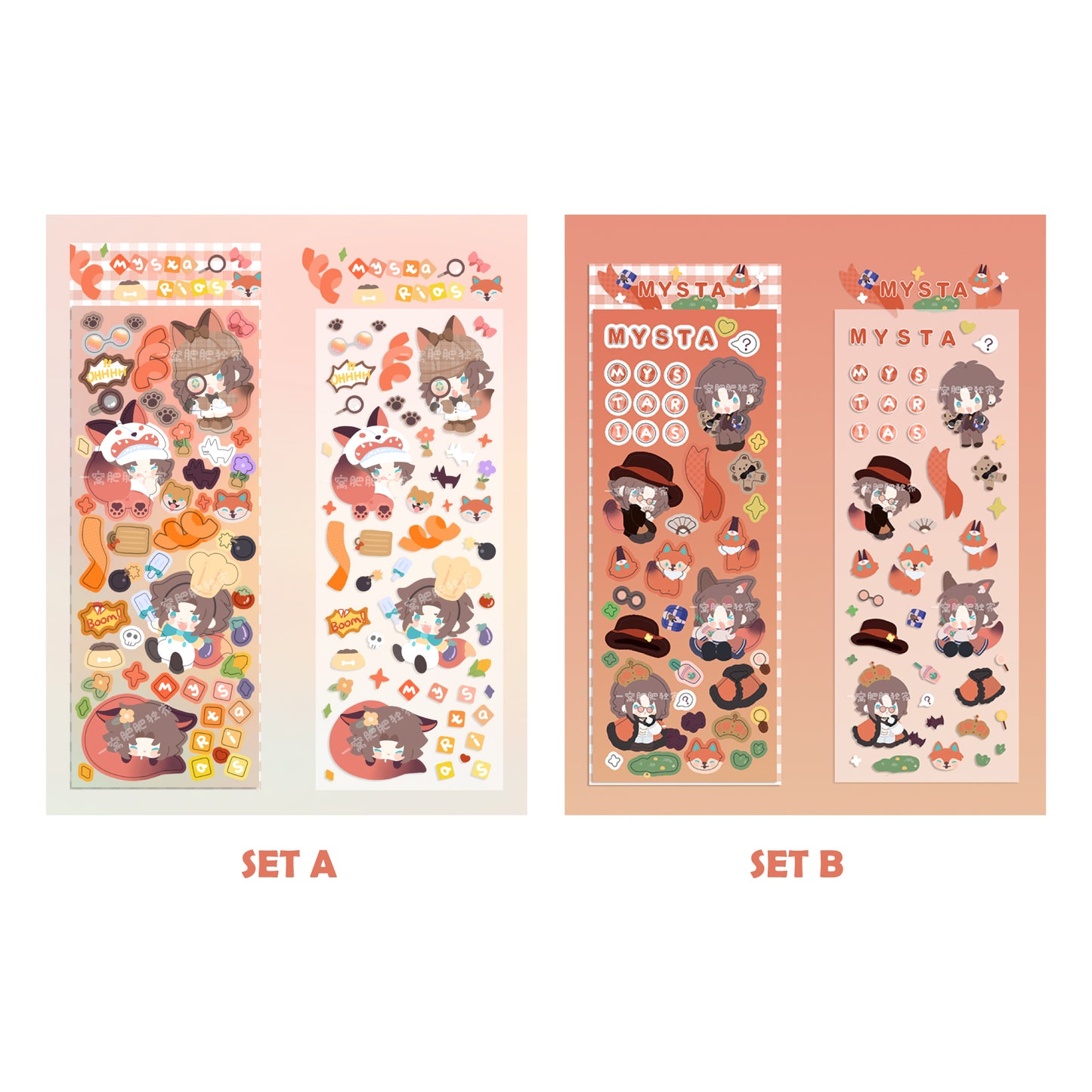 Chibi Luxiem & Shoto stickers set | NIJISANJI EN Vox Mysta Ike Luca Shu Vtuber