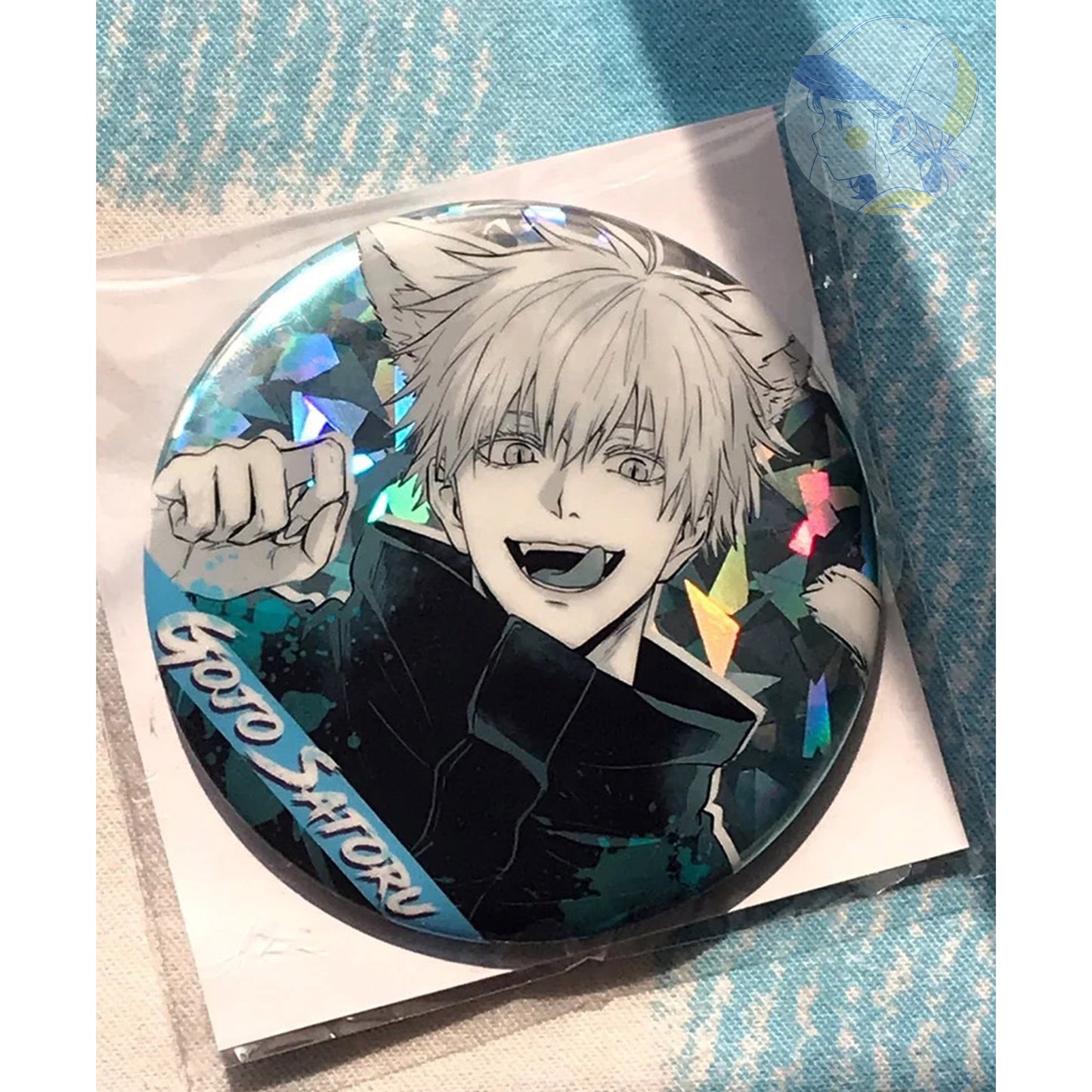 Jujutsu kaisen X Animal ears Button hologram pins set | JJK Satoru Suguru Toji