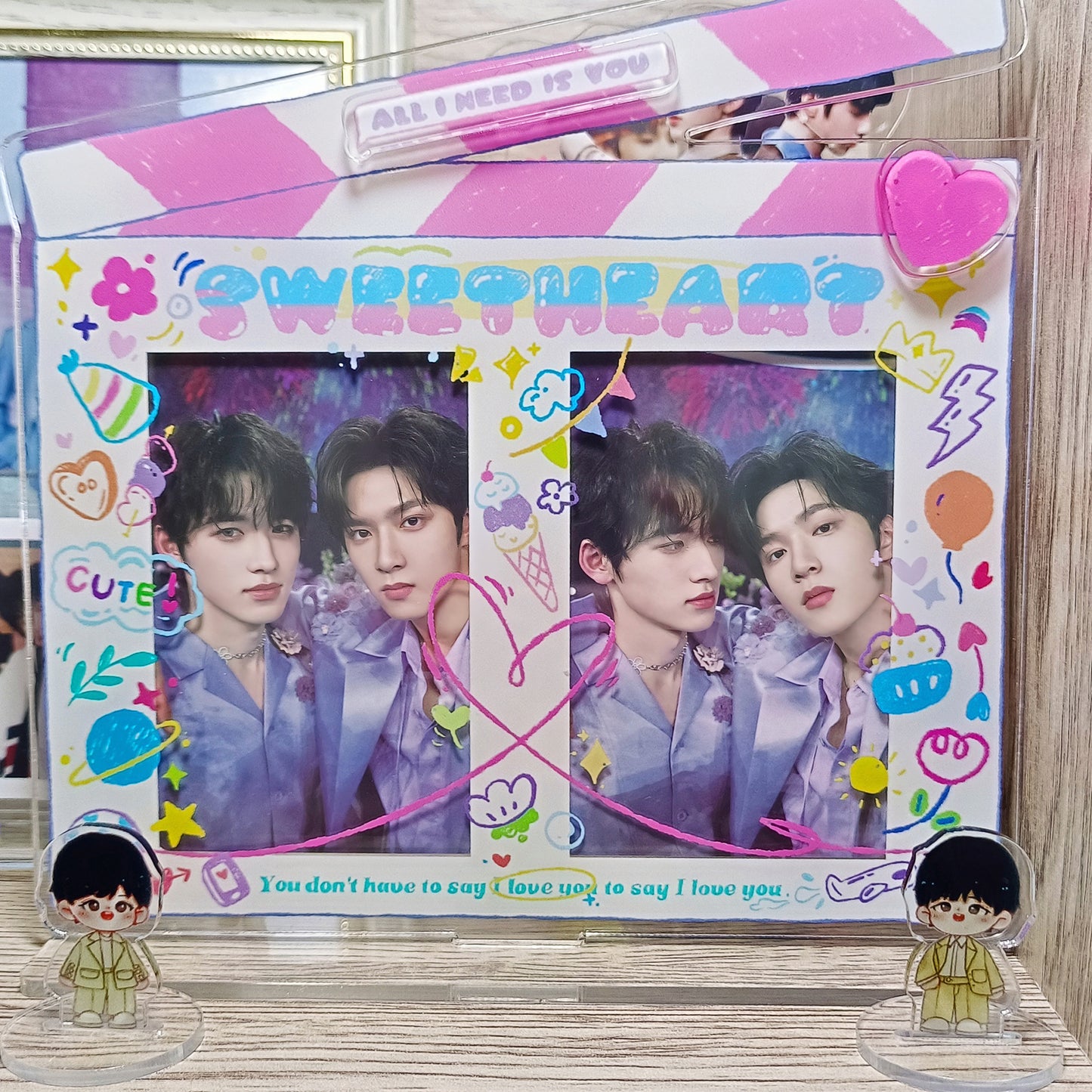 CP acrylic stand for 3inch cards | anime Kpop Photocard Frame holder