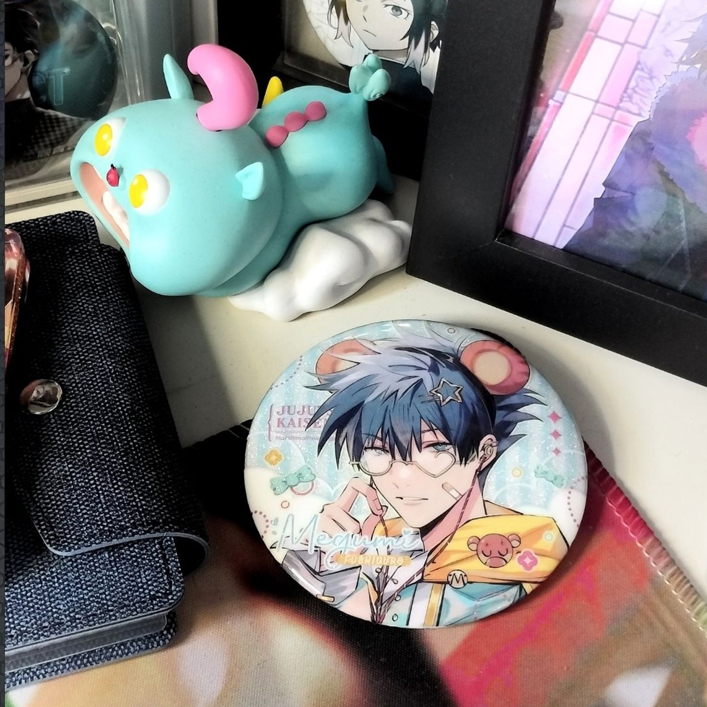 Jujutsu kaisen glitter Button pins set |JJK Satoru Suguru Megumi Yuuji Yuta