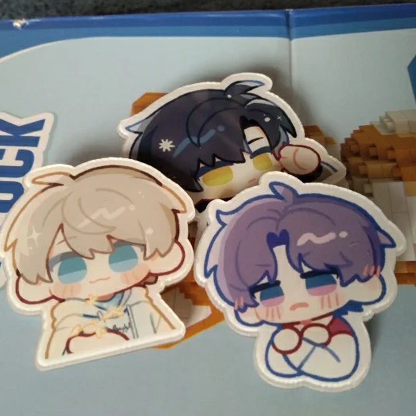 Acrylic Button/pin set no.3 | Xavier Zayne Rafayel Love and Deepspace