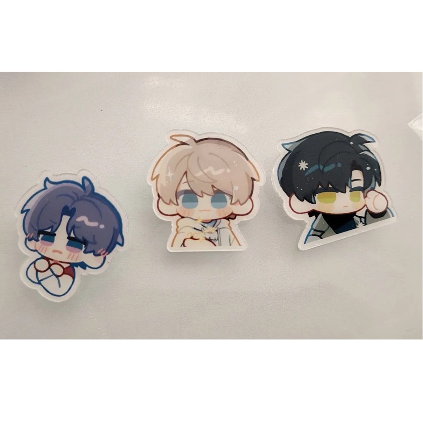 Acrylic Button/pin set no.3 | Xavier Zayne Rafayel Love and Deepspace