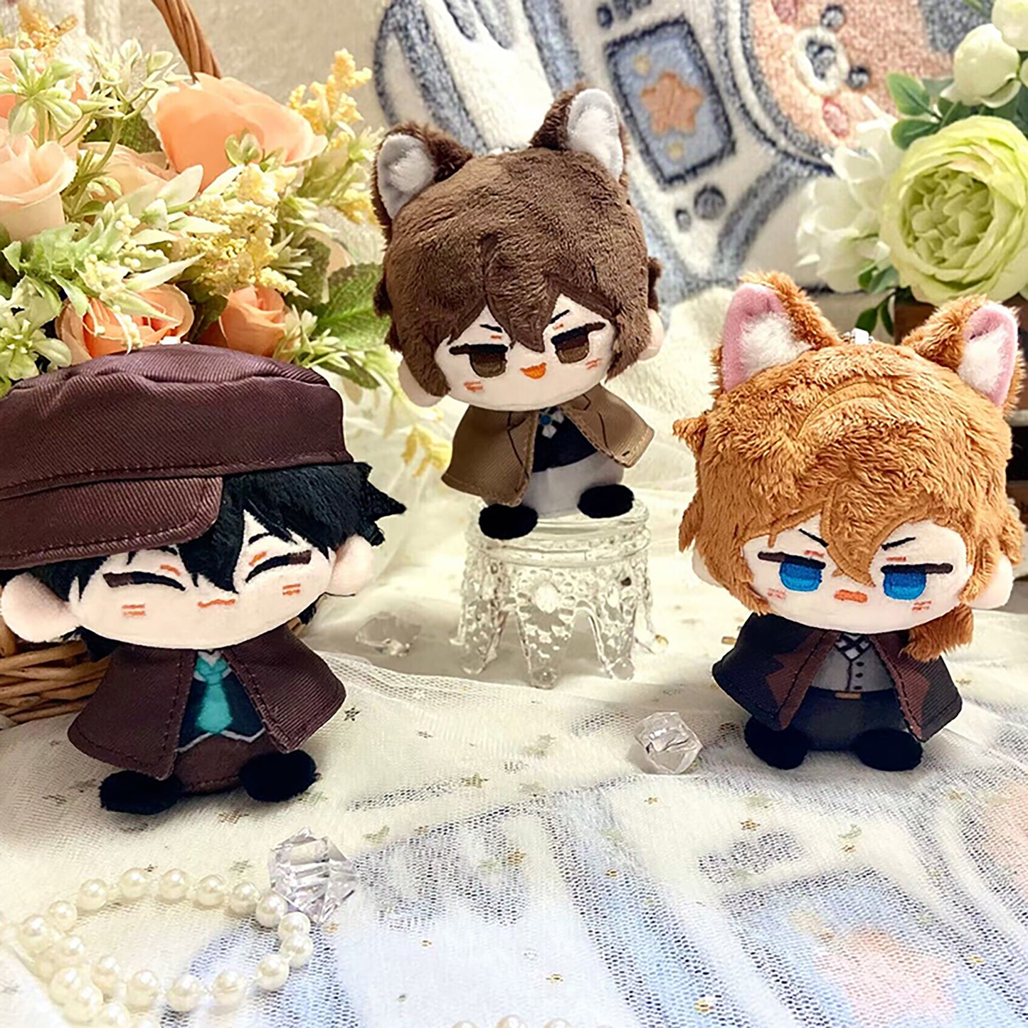 Bungo Stray Dogs Inspired Plushie | Dazai Chuuya Atsushi Akutagawa