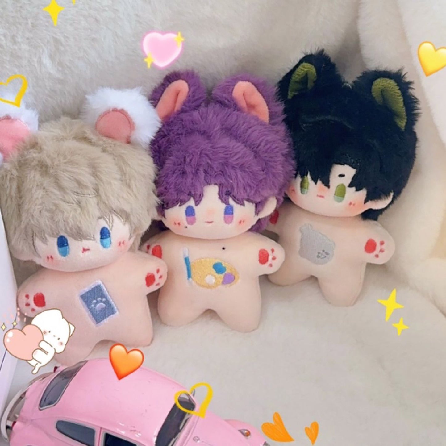 [Pre-order] Love and Deepspace Plushie with cute ears | Lnd Inspired Xavier Zayne Rafayel doll plush