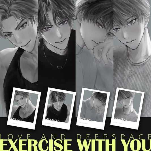 Love and Deepspace Gym Outfit Cards | Men's Workout LAD Inspired Xavier Zayne Rafayel Sylus Photocard