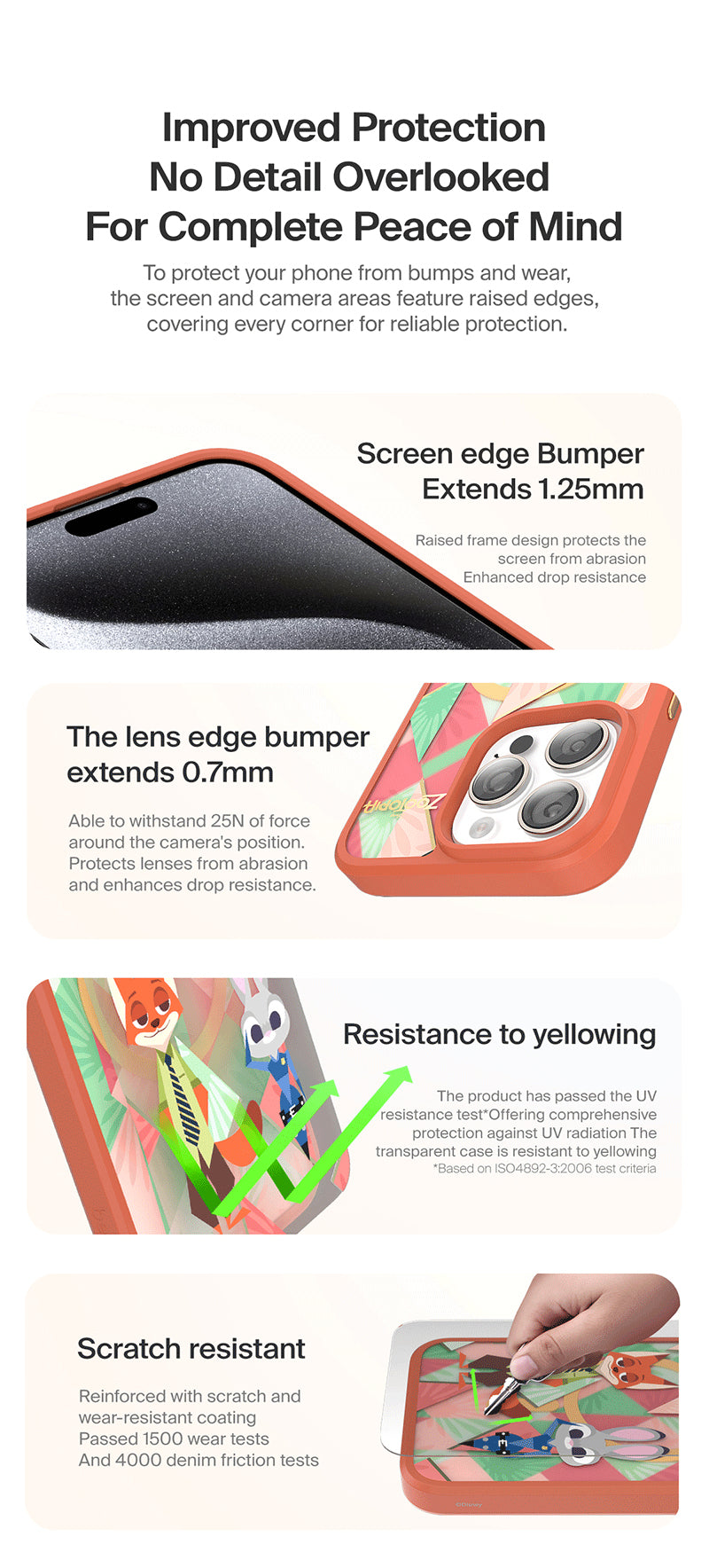 Disney Zootopia Judy and Nick iPhone 15 & 16 Pro/Pro Max Magnetic Phone Case