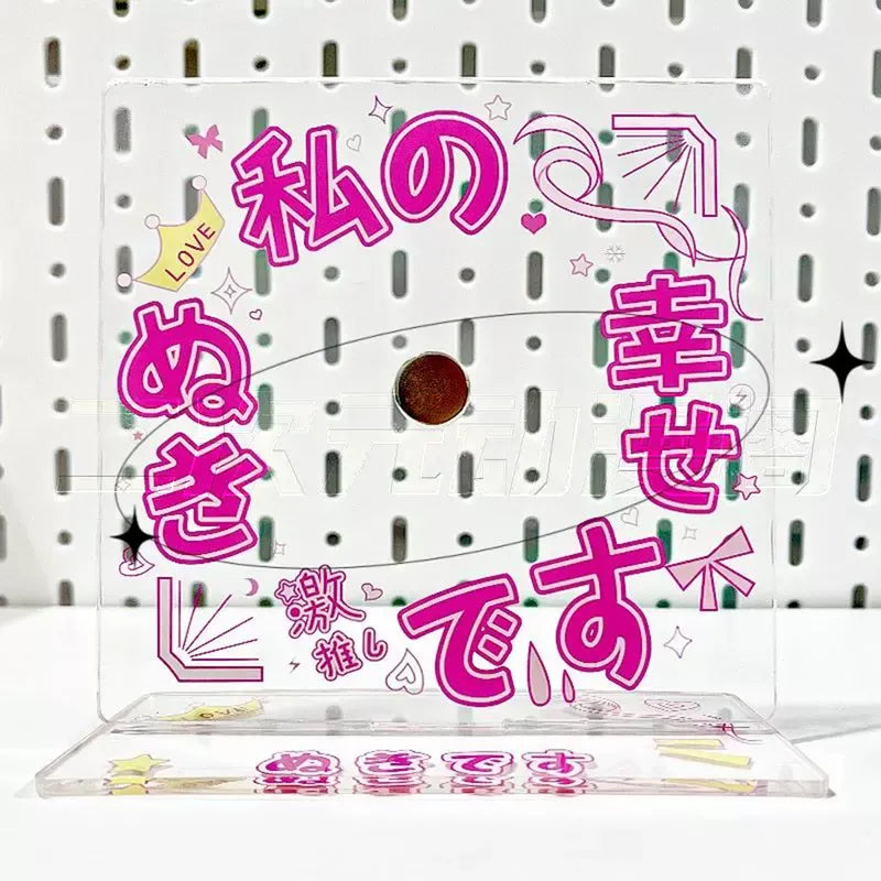 Button Pinback Display Standee | Acrylic stand for pin & Badge decoration frame case holder