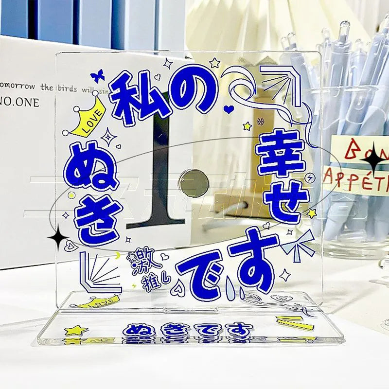 Button Pinback Display Standee | Acrylic stand for pin & Badge decoration frame case holder