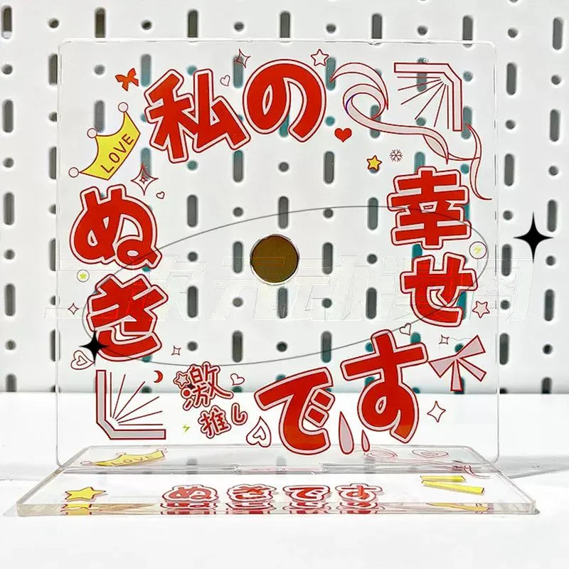 Button Pinback Display Standee | Acrylic stand for pin & Badge decoration frame case holder