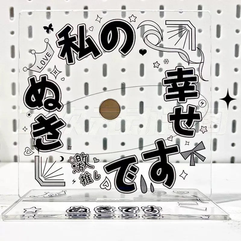 Button Pinback Display Standee | Acrylic stand for pin & Badge decoration frame case holder