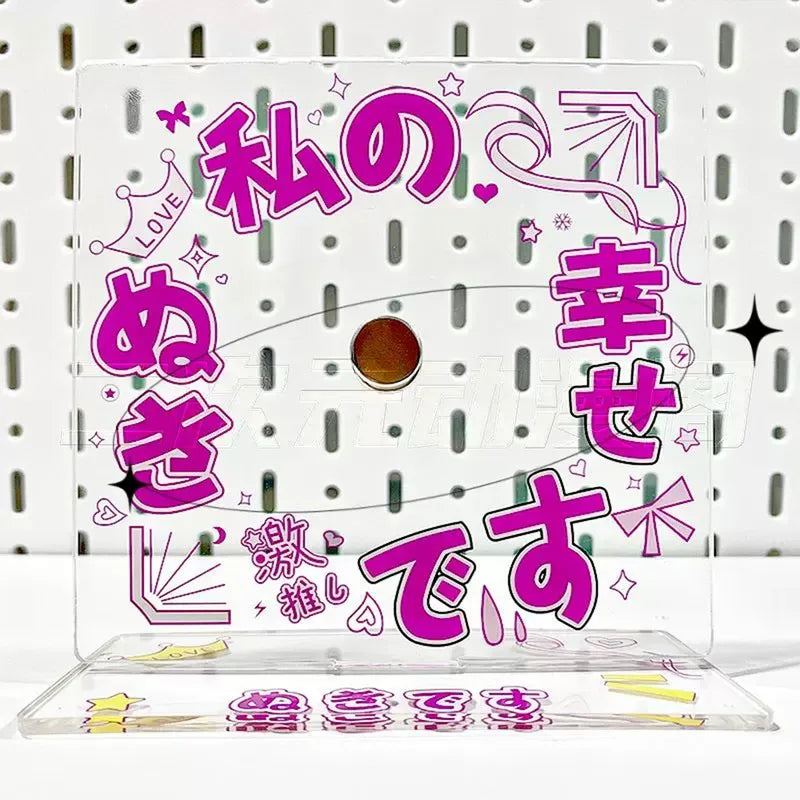 Button Pinback Display Standee | Acrylic stand for pin & Badge decoration frame case holder