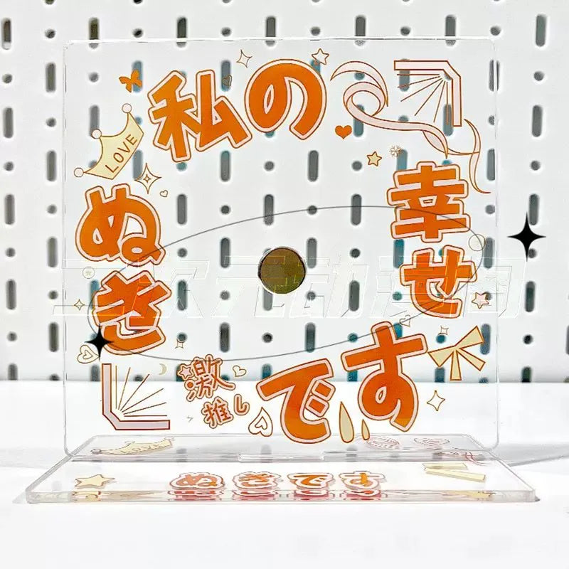 Button Pinback Display Standee | Acrylic stand for pin & Badge decoration frame case holder